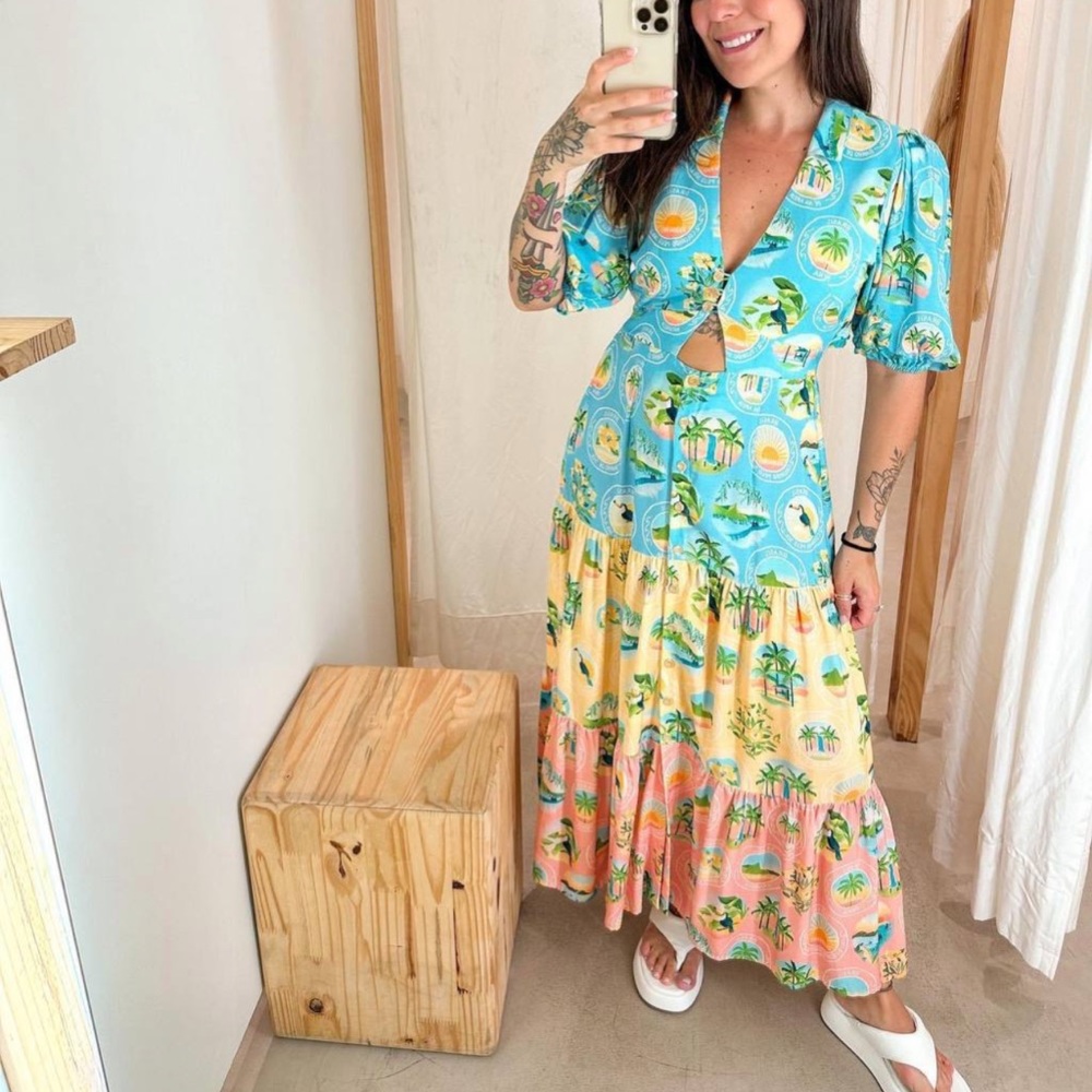 FARM Rio Dress Size S - Picture 4 of 10